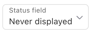 Objective Status Field field