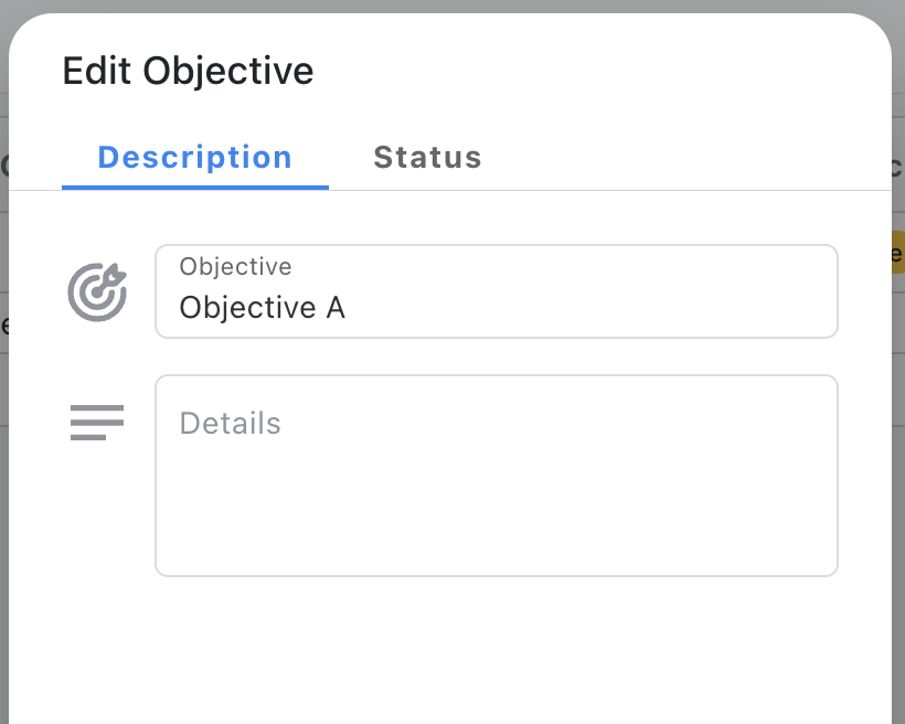 Objective Time Period Field - Never displayed