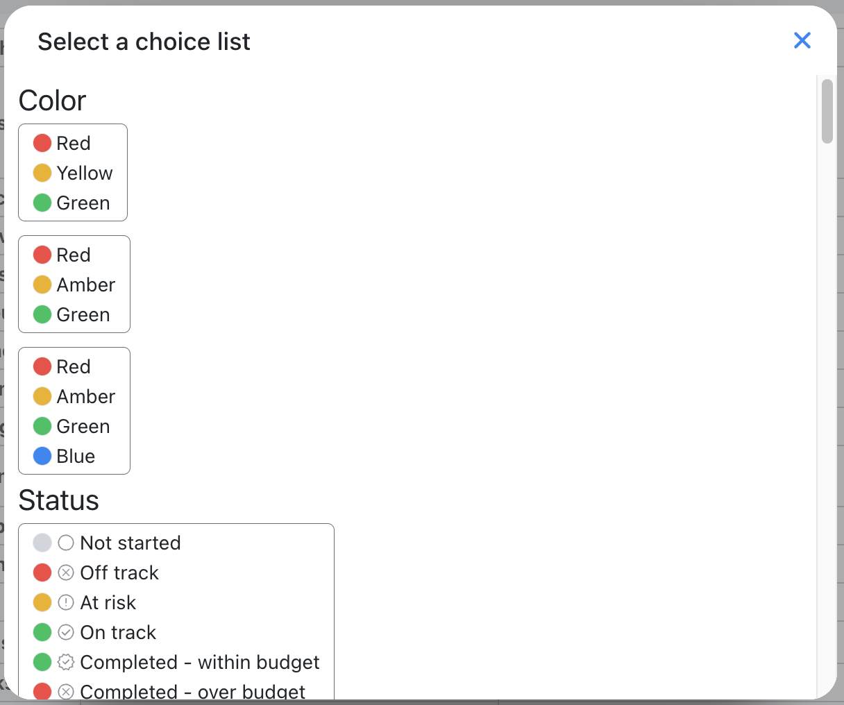 Text Choices field