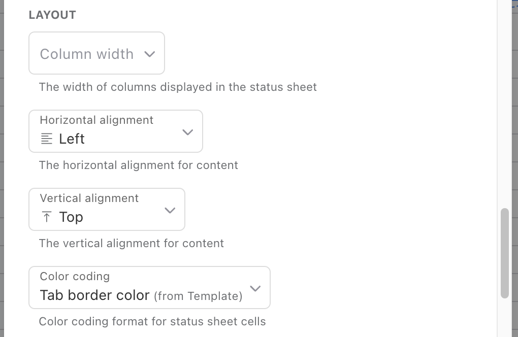 Text Settings - Advanced