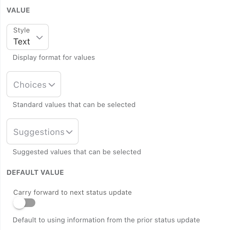 Text Settings - General